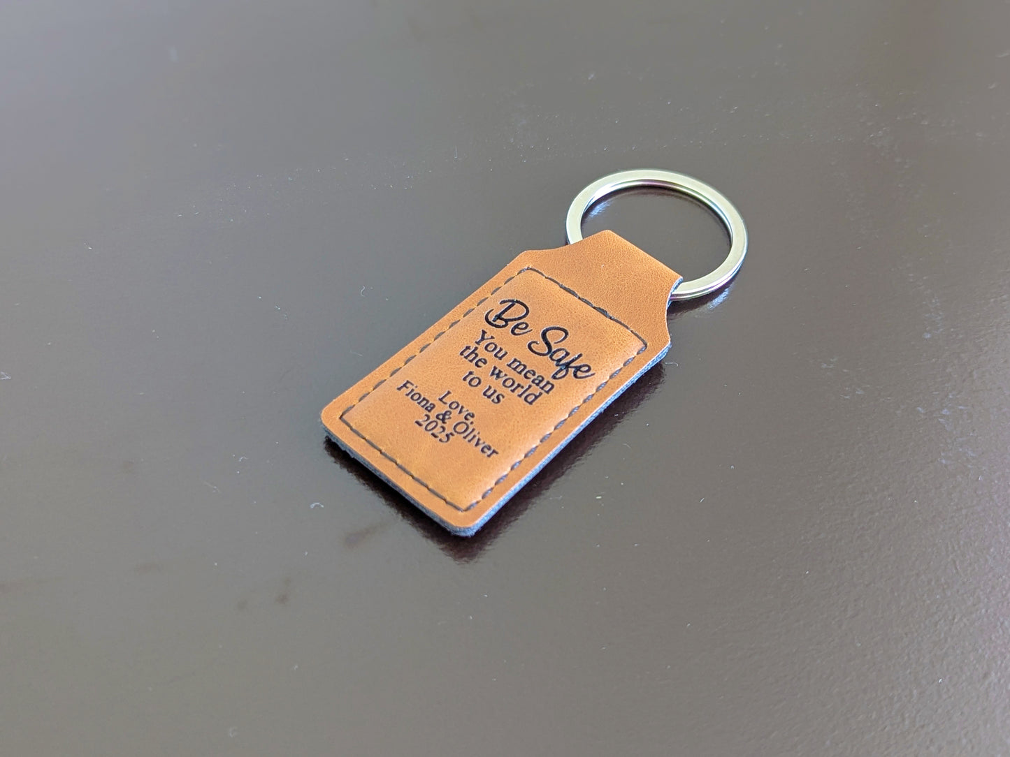 Personalized dad keychain leather, custom leather keychain, kids handwriting gift, kids drawing on things, custom fathers day gift, keychain