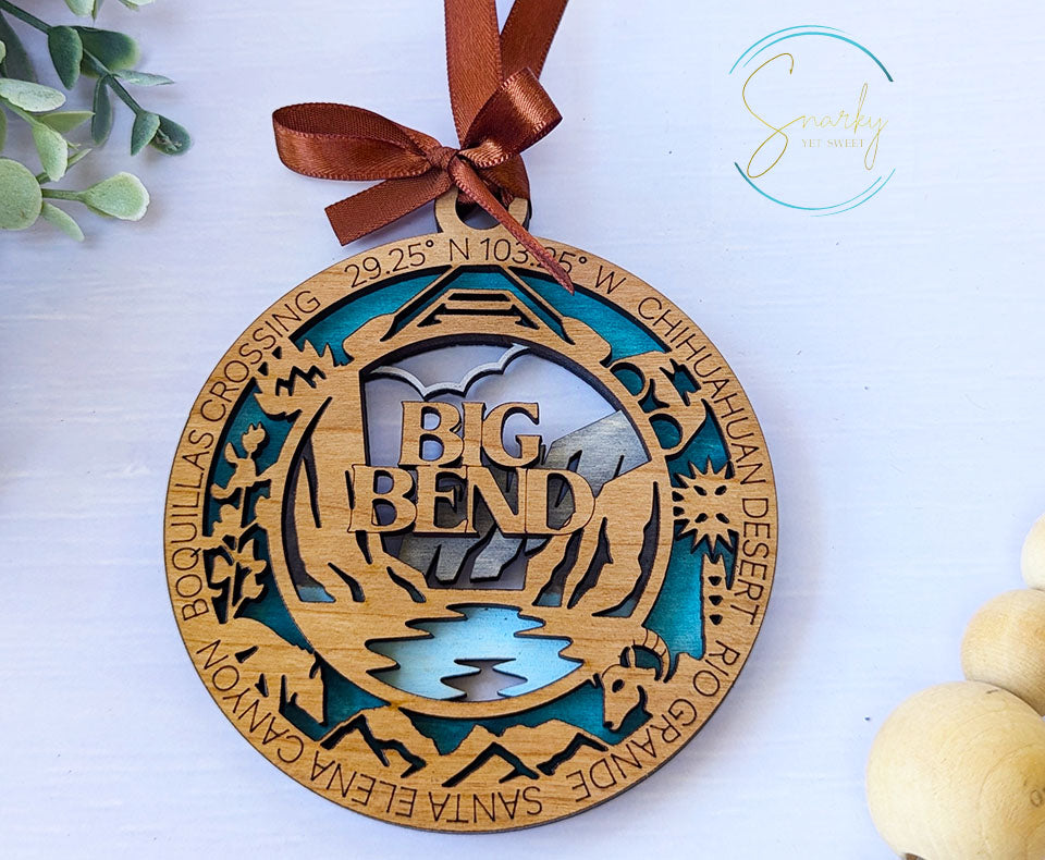 Big Bend national park ornament, Big Bend ornament, Big Bend souvenir, national park gifts, national park ornament, gift for hiker