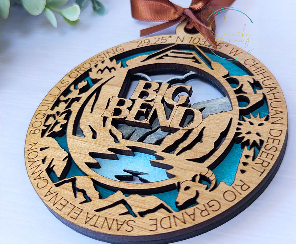 Big Bend national park ornament, Big Bend ornament, Big Bend souvenir, national park gifts, national park ornament, gift for hiker