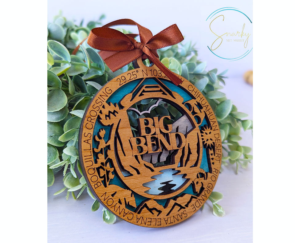 Big Bend national park ornament, Big Bend ornament, Big Bend souvenir, national park gifts, national park ornament, gift for hiker