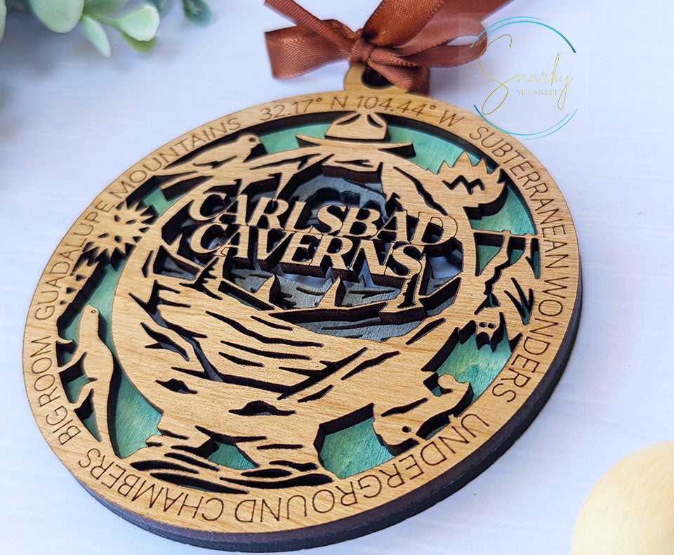 Carlsbad Caverns national park ornament, Carlsbad Caverns ornament, Carlsbad Caverns souvenir, national park gifts, national park ornament