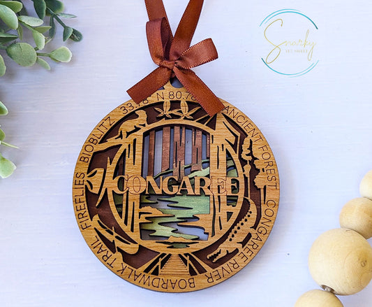 Congaree national park ornament, Congaree ornament, Congaree souvenir, national park gifts, national park ornament, gift for hiker