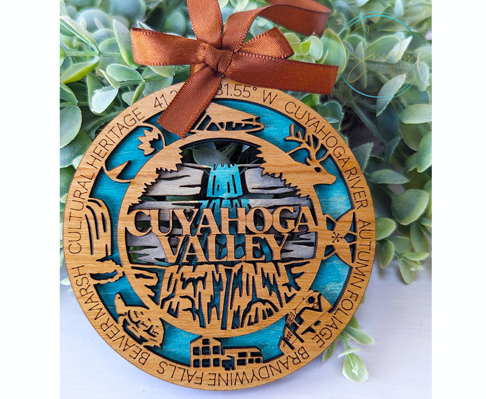 Cuyahoga Valley national park ornament, Cuyahoga Valley ornament, Cuyahoga Valley souvenir, national park gifts, national park ornament