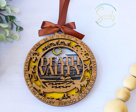 Death Valley national park ornament, Death Valley ornament, Death Valley souvenir, national park gifts,national park ornament,gift for hiker