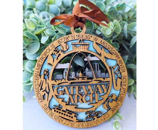 Gateway Arch national park ornament, Gateway Arch ornament, Gateway Arch souvenir, national park gifts, national park ornament