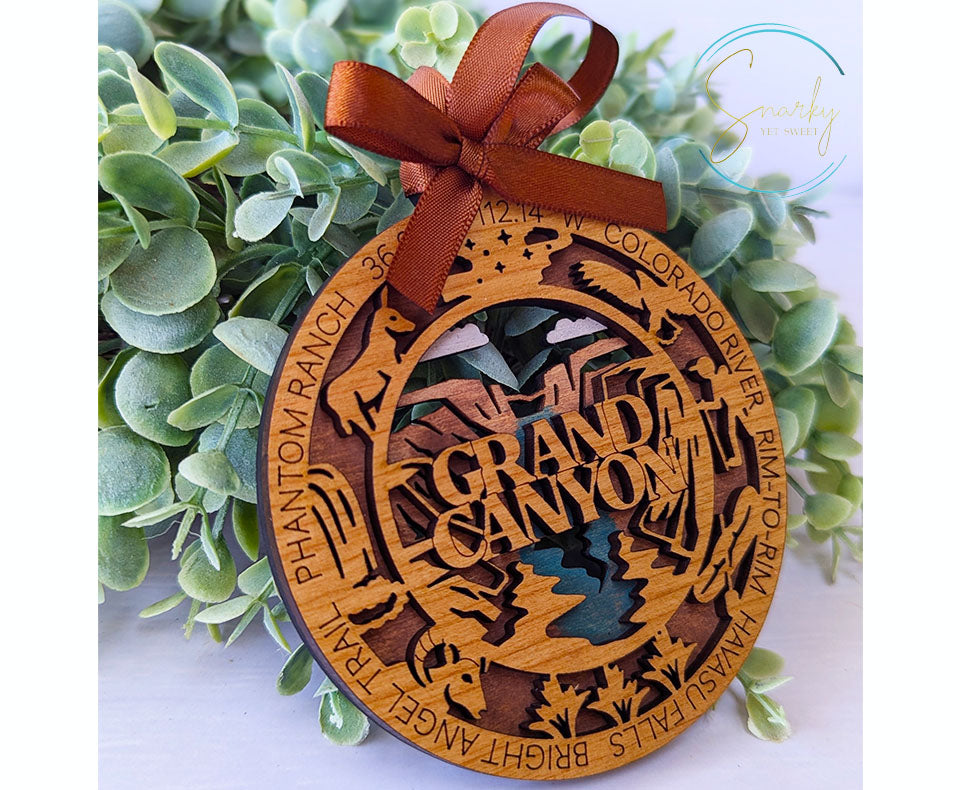 Grand Canyon national park ornament, Grand Canyon ornament, Grand Canyon souvenir, national park gifts,national park ornament,gift for hiker