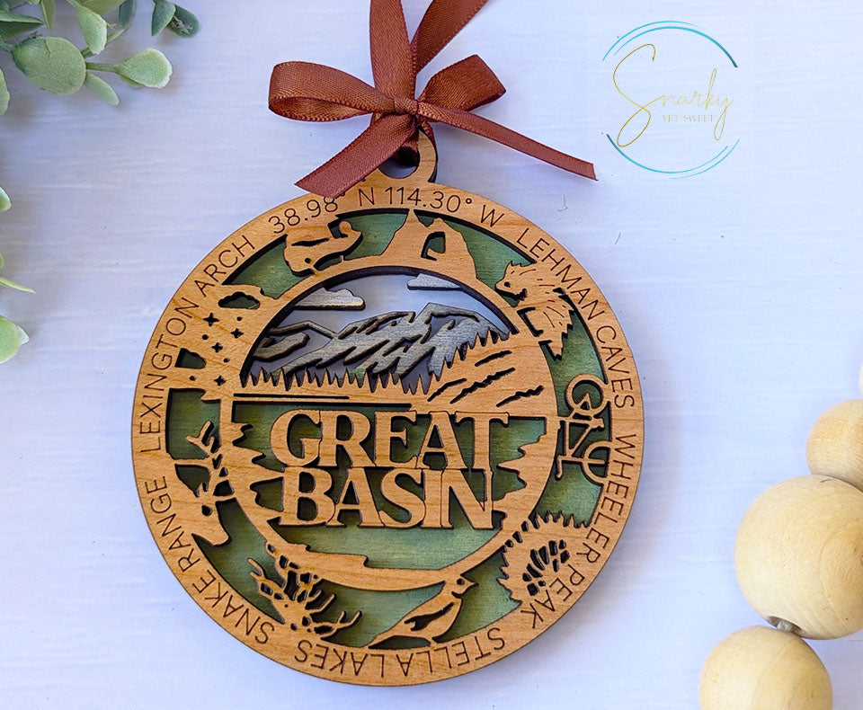 Great Basin national park ornament, Great Basin ornament, Great Basin souvenir, national park gifts, national park ornament