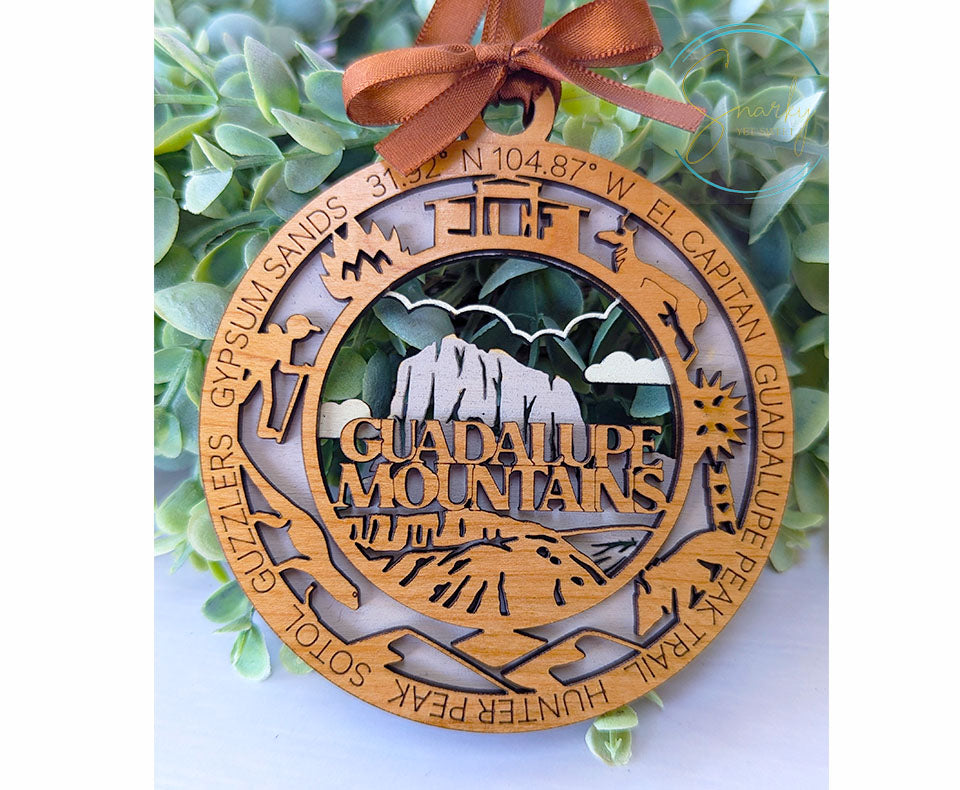 Guadalupe Mountains national park ornament, Guadalupe Mountains ornament, Guadalupe Mountains souvenir,national park, national park ornament