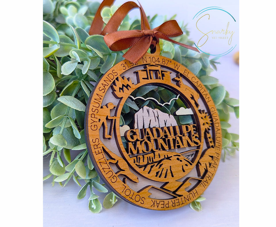 Guadalupe Mountains national park ornament, Guadalupe Mountains ornament, Guadalupe Mountains souvenir,national park, national park ornament