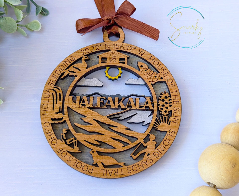 Haleakala national park ornament, Haleakala ornament, Haleakala souvenir, national park gifts, national park ornament, gift for hiker