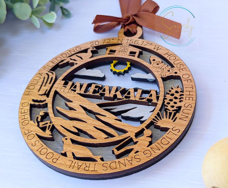 Haleakala national park ornament, Haleakala ornament, Haleakala souvenir, national park gifts, national park ornament, gift for hiker