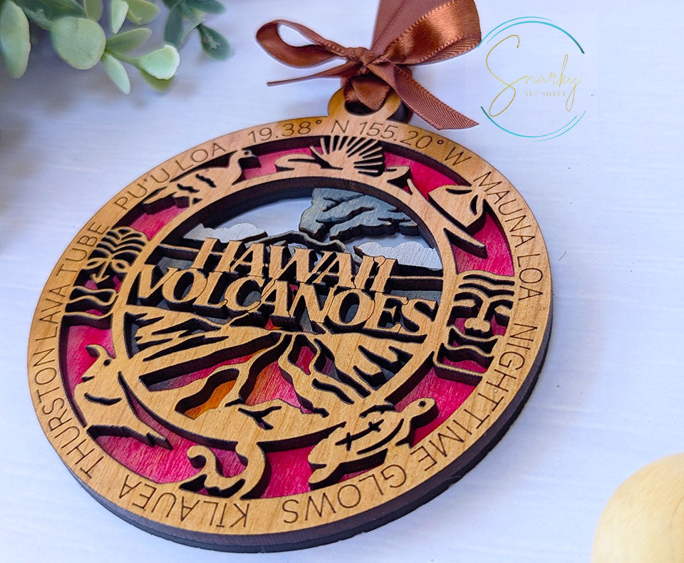 Hawaii Volcanoes national park ornament, Hawaii Volcanoes ornament, Hawaii Volcanoes souvenir, national park gifts, national park ornament