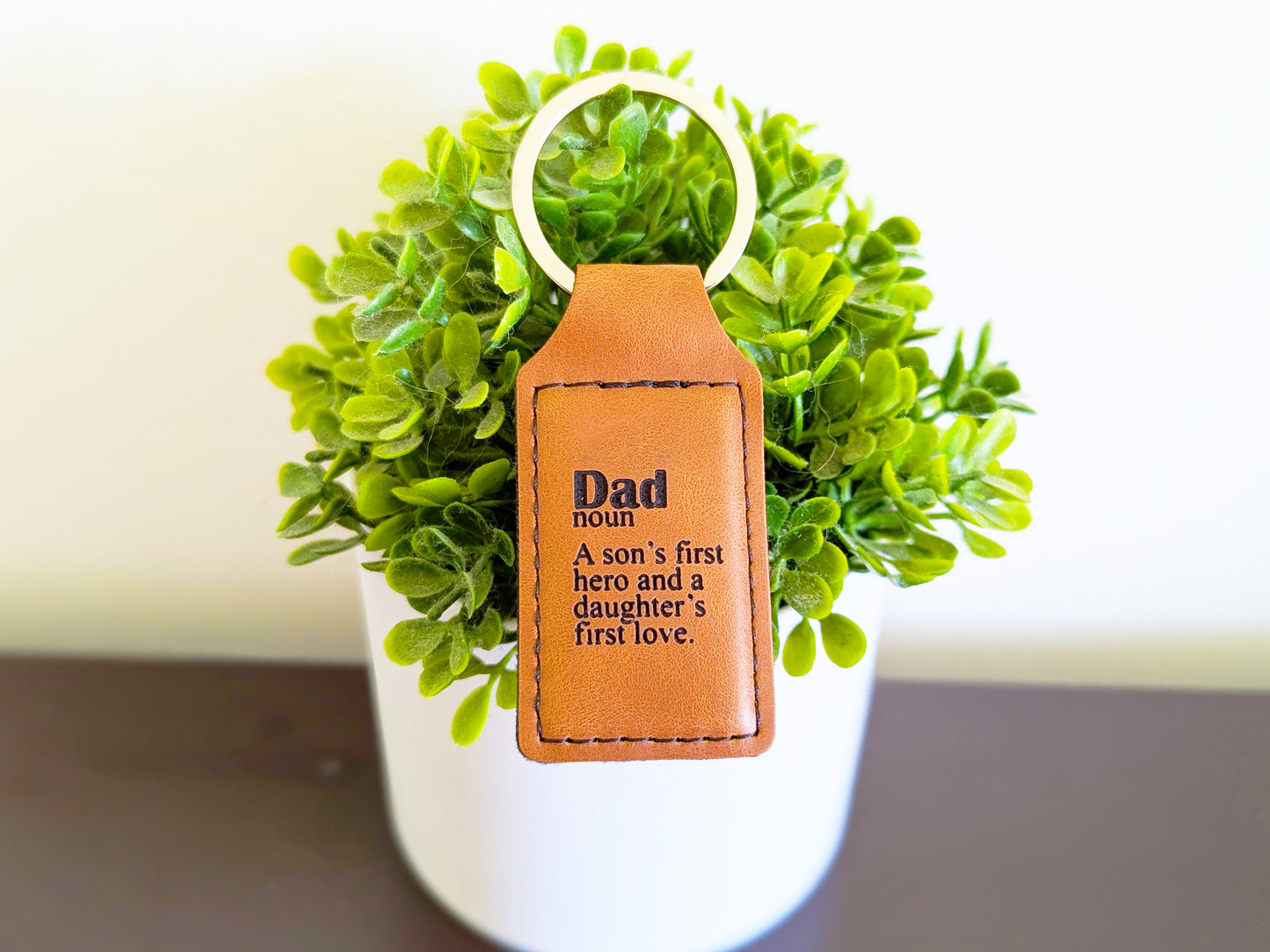 Personalized dad keychain leather, custom leather keychain, kids handwriting gift, kids drawing on things, custom fathers day gift, keychain