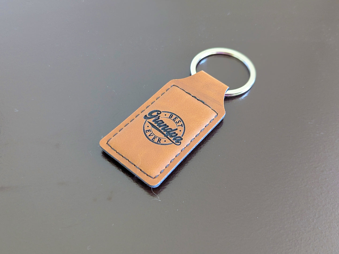 Personalized dad keychain leather, custom leather keychain, kids handwriting gift, kids drawing on things, custom fathers day gift, keychain