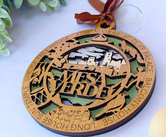 Mesa Verde national park ornament, Mesa Verde ornament, Mesa Verde souvenir, national park gifts, national park ornament, gift for hiker