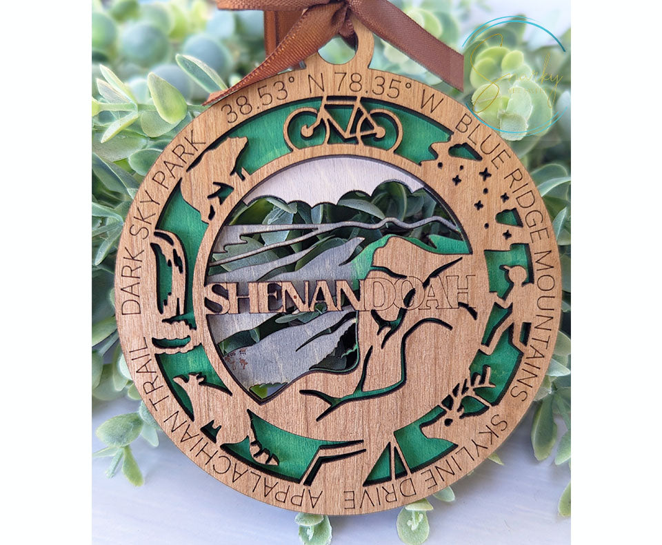 Shenandoah national park ornament, Shenandoah ornament, Shenandoah souvenir, national park gifts, national park ornament, gift for hiker