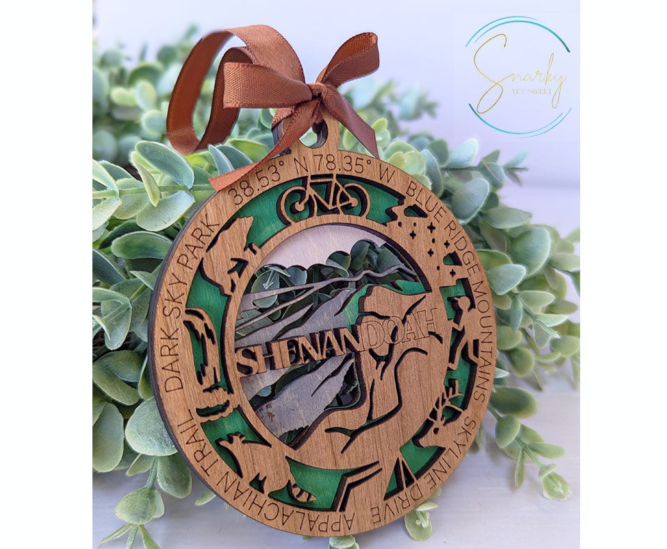 Shenandoah national park ornament, Shenandoah ornament, Shenandoah souvenir, national park gifts, national park ornament, gift for hiker