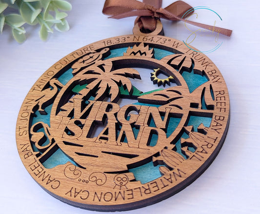 Virgin Island national park ornament, Virgin Island ornament, Virgin Island souvenir, national park gifts, national park ornament