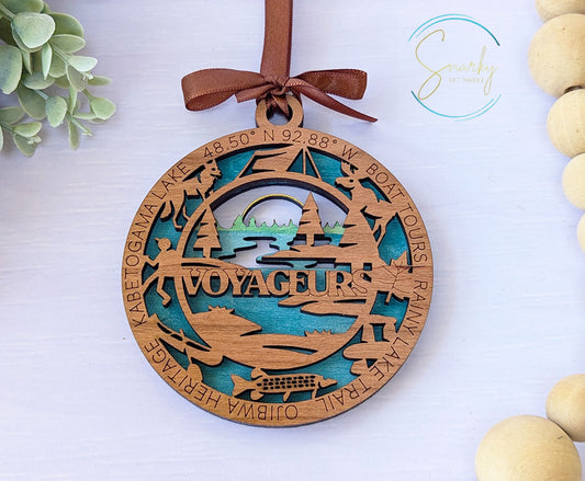 Voyageurs national park ornament, Voyageurs ornament, Voyageurs souvenir, national park gifts, national park ornament, gift for hiker