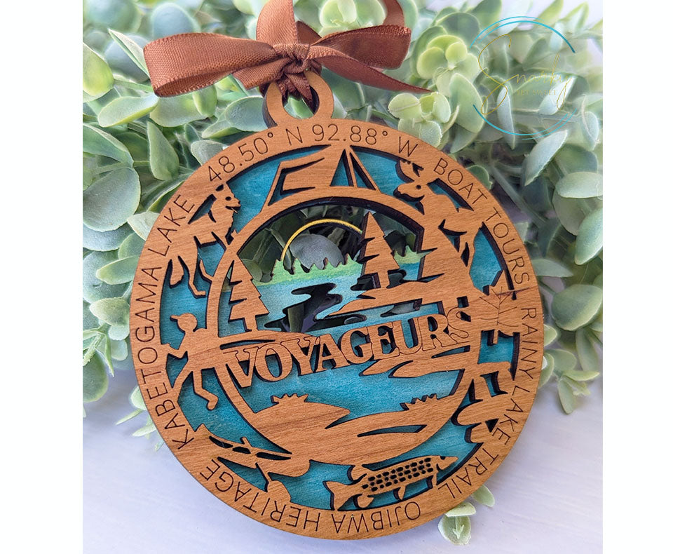 Voyageurs national park ornament, Voyageurs ornament, Voyageurs souvenir, national park gifts, national park ornament, gift for hiker