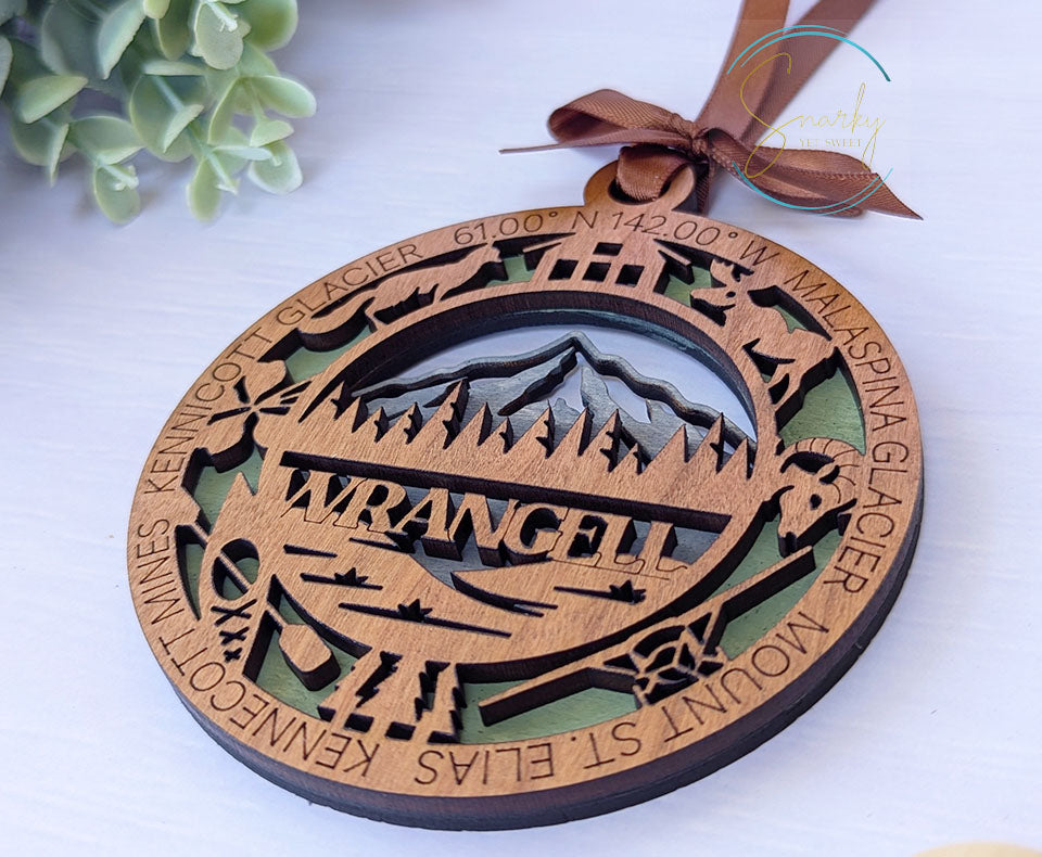 Wrangell national park ornament, Wrangell ornament, wrangell souvenir, national park gifts, national park ornament, gift for hiker