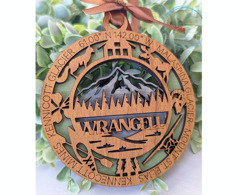 Wrangell national park ornament, Wrangell ornament, wrangell souvenir, national park gifts, national park ornament, gift for hiker