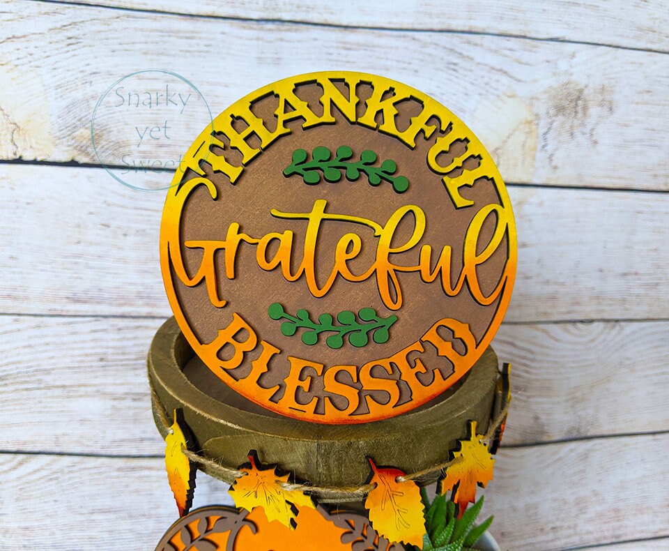 Thanksgiving Tier Tray DIY paint kit Home Decor