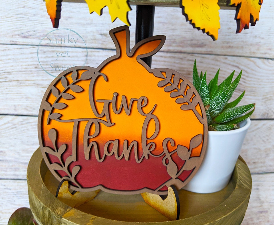 Thanksgiving Tier Tray DIY paint kit Home Decor