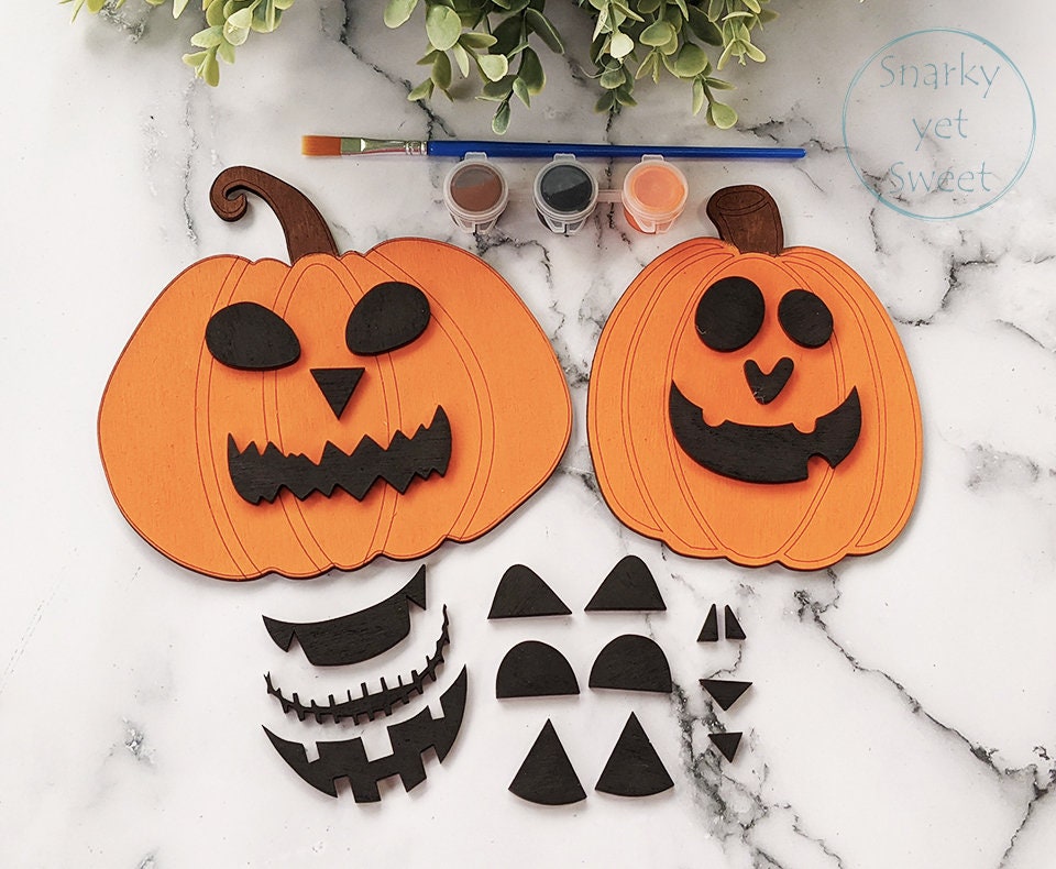 Paint your own pumpkins kit, kids paint kit, Halloween paint kit, DIY paint kit