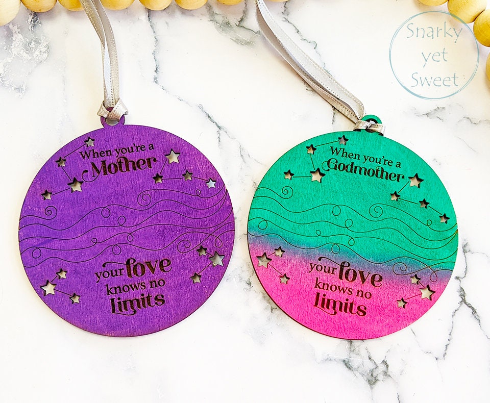 Togetherness ornament, long distance friendship gift, unique gift, Christmas ornament, long distance ornament, gift for mom grandma