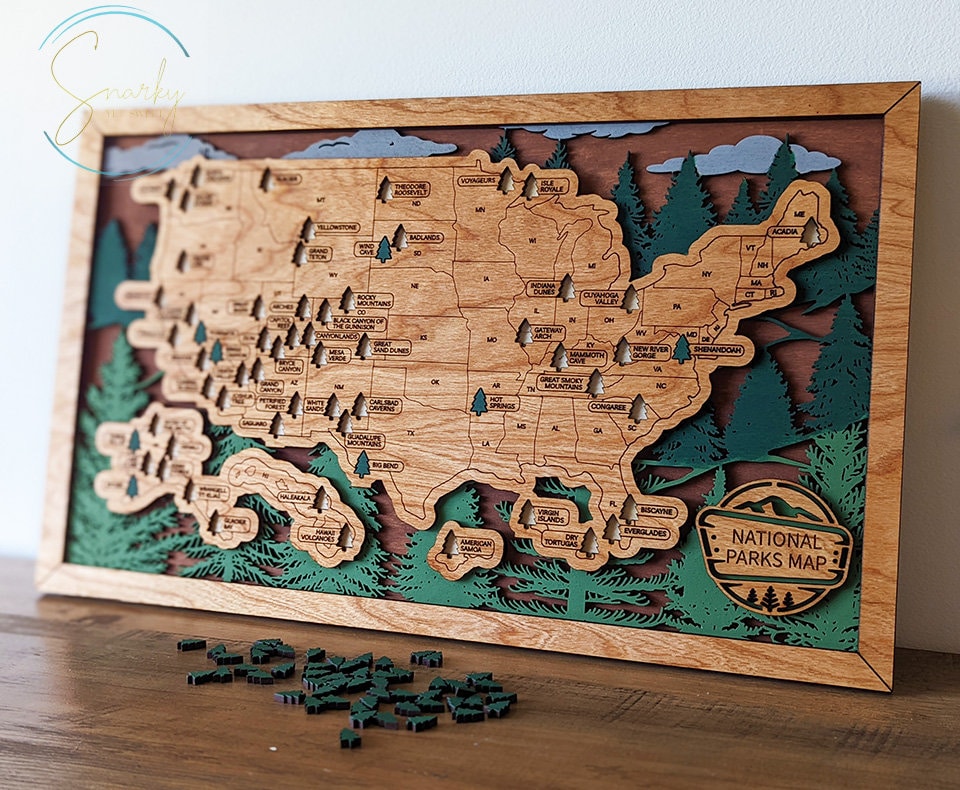 Replacement trees for US National Parks Travel Map