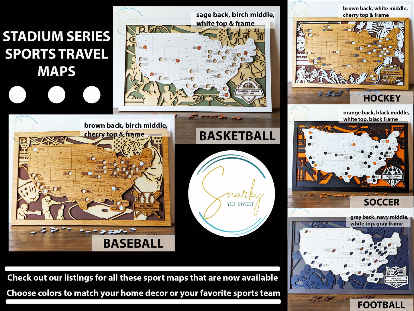 Soccer stadium map, pro soccer stadium tracker, NSL stadium travel map,  gift for soccer lover, gift for men