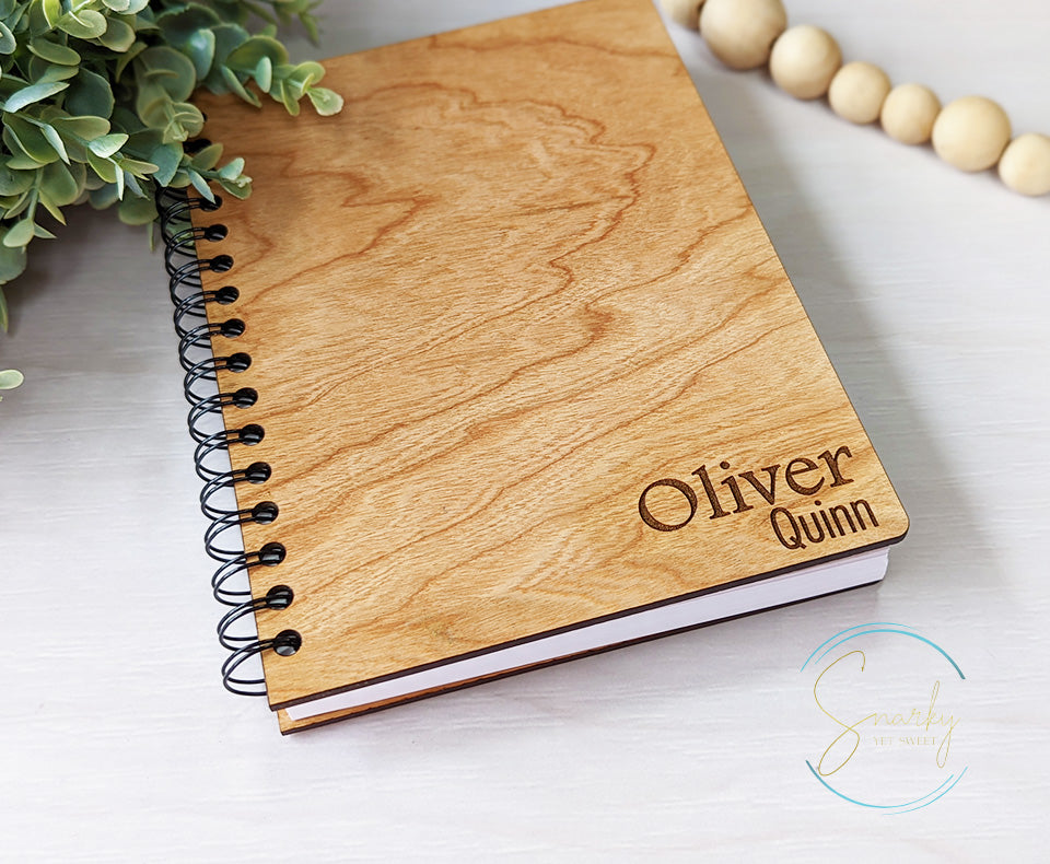 Wood Engraved Sketch Notebook